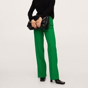 Slit hem pants